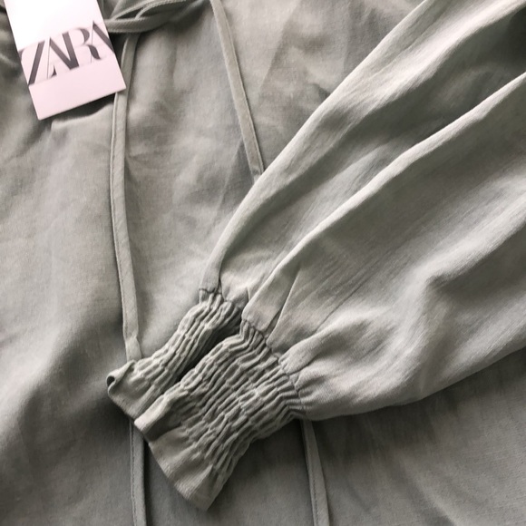Zara Smocked Shoulder Blouse - Picture 7 of 8